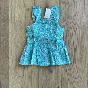 NWT crewcuts flutter sleeve tank top